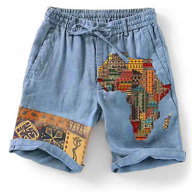 3D-bedruckte Strandshorts für Männer mit auffälligem Design und bequemem Schnitt.