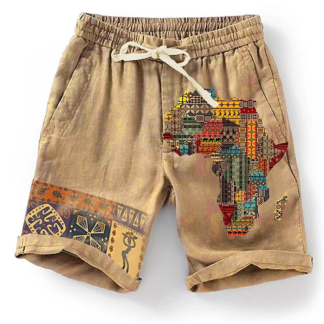 3D-bedruckte Strandshorts für Männer mit auffälligem Design und bequemem Schnitt.