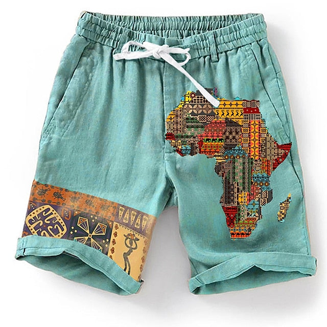 3D-bedruckte Strandshorts für Männer mit auffälligem Design und bequemem Schnitt.