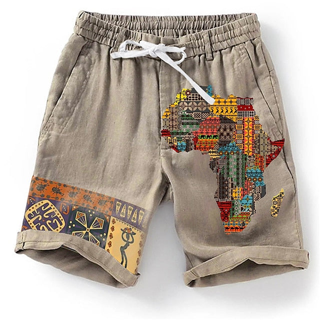 3D-bedruckte Strandshorts für Männer mit auffälligem Design und bequemem Schnitt.