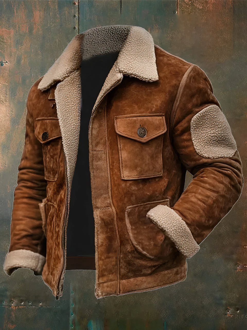 Warme Winterjacke für Männer mit weichem Innenfutter und klassischem Design, ideal für kalte Herbst- und Wintertage.