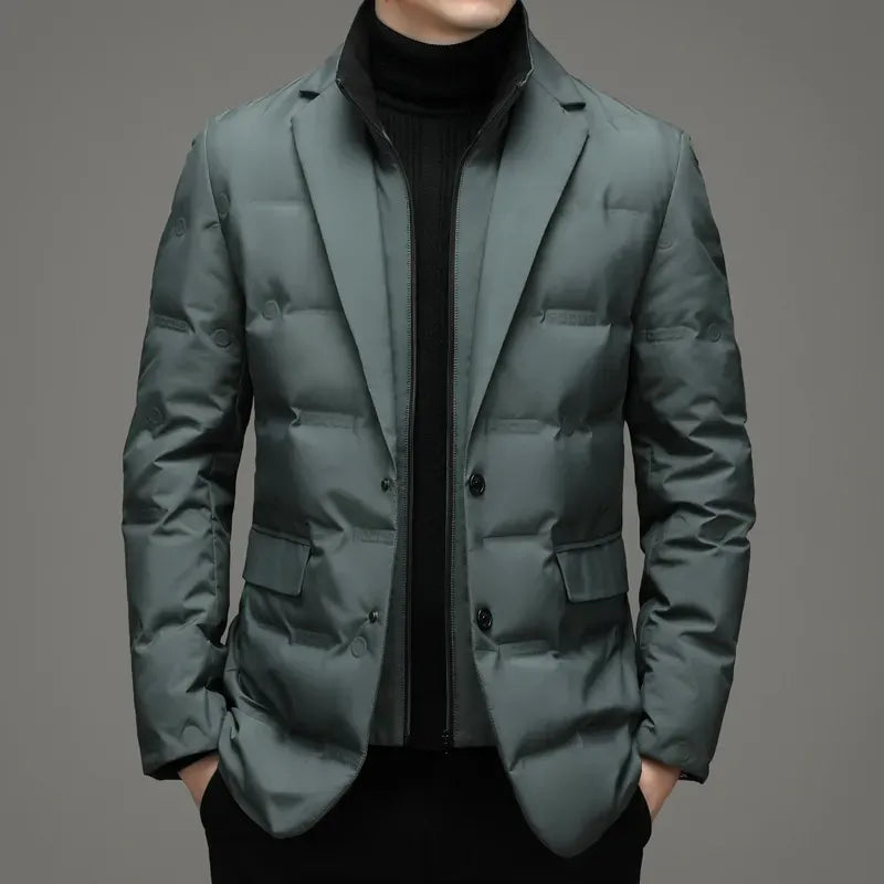 Faux 2-teilige warme Jacke für Männer - Sander