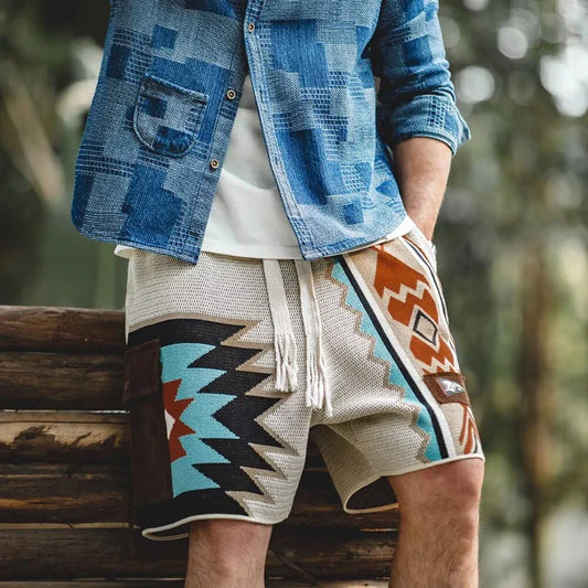 Shorts mit Tribal-Druck - Colin