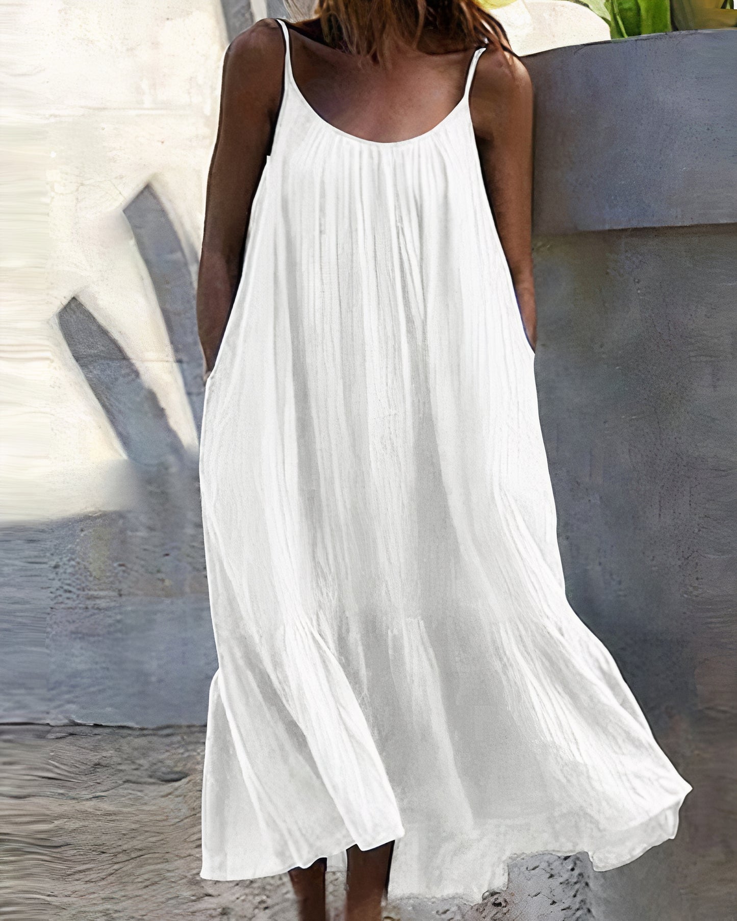 Schlichtes ärmelloses Midikleid - Jamaya