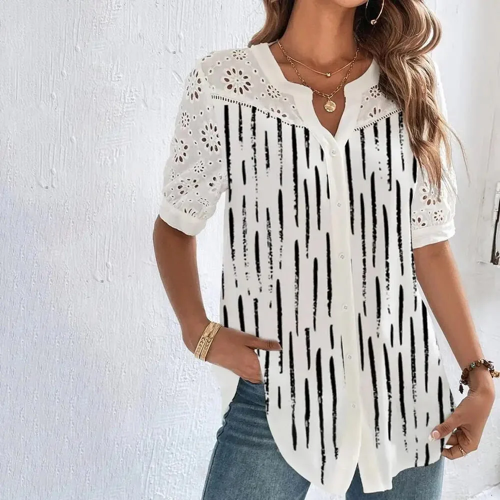 Elegante Freizeitbluse für den Sommer – stilvoll, leicht und perfekt für warme Tage
