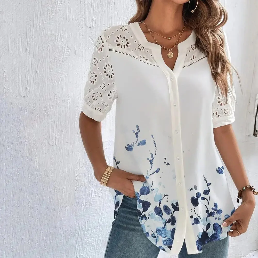 Elegante Freizeitbluse für den Sommer – stilvoll, leicht und perfekt für warme Tage