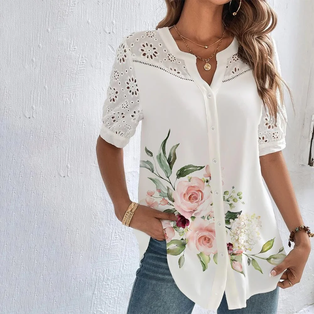 Elegante Freizeitbluse für den Sommer – stilvoll, leicht und perfekt für warme Tage