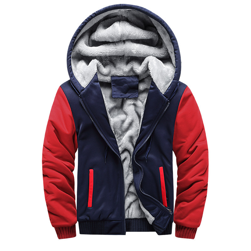 Kuschelige Fleecejacke mit Kapuze für Männer, ideal für kalte Tage und entspannte Outfits