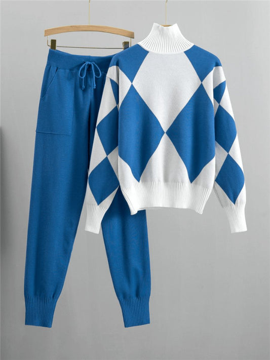Lässiges Set aus Pullover und Hose für Frauen, perfekt für Komfort und stilvolle Alltagslooks