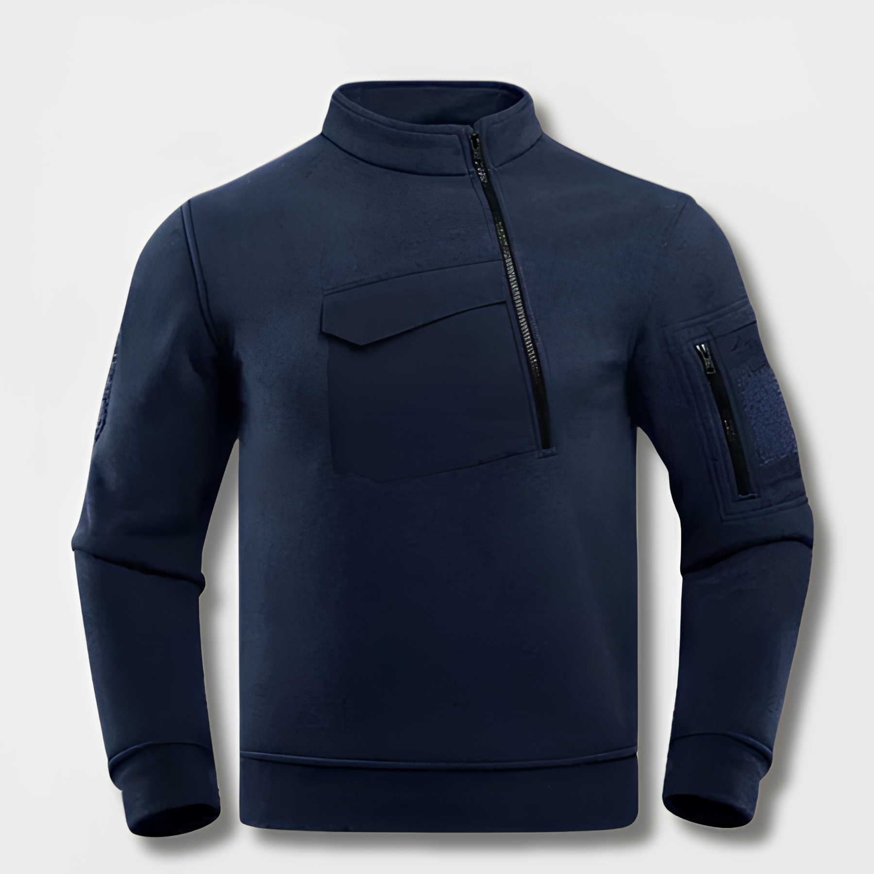 Moderne taktische Fleecejacke für Männer, ideal für Outdoor-Abenteuer und kalte Tage.