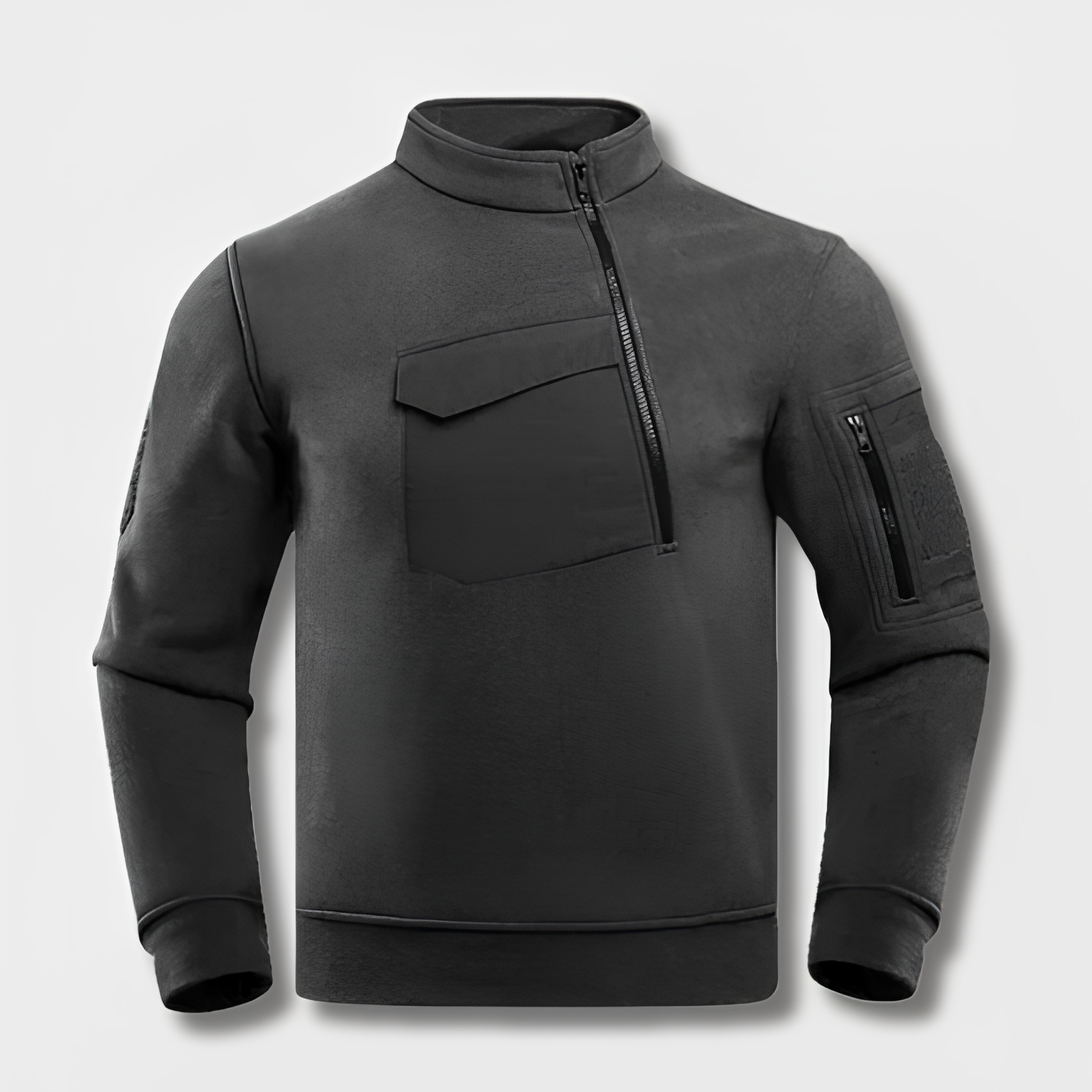 Moderne taktische Fleecejacke für Männer, ideal für Outdoor-Abenteuer und kalte Tage.