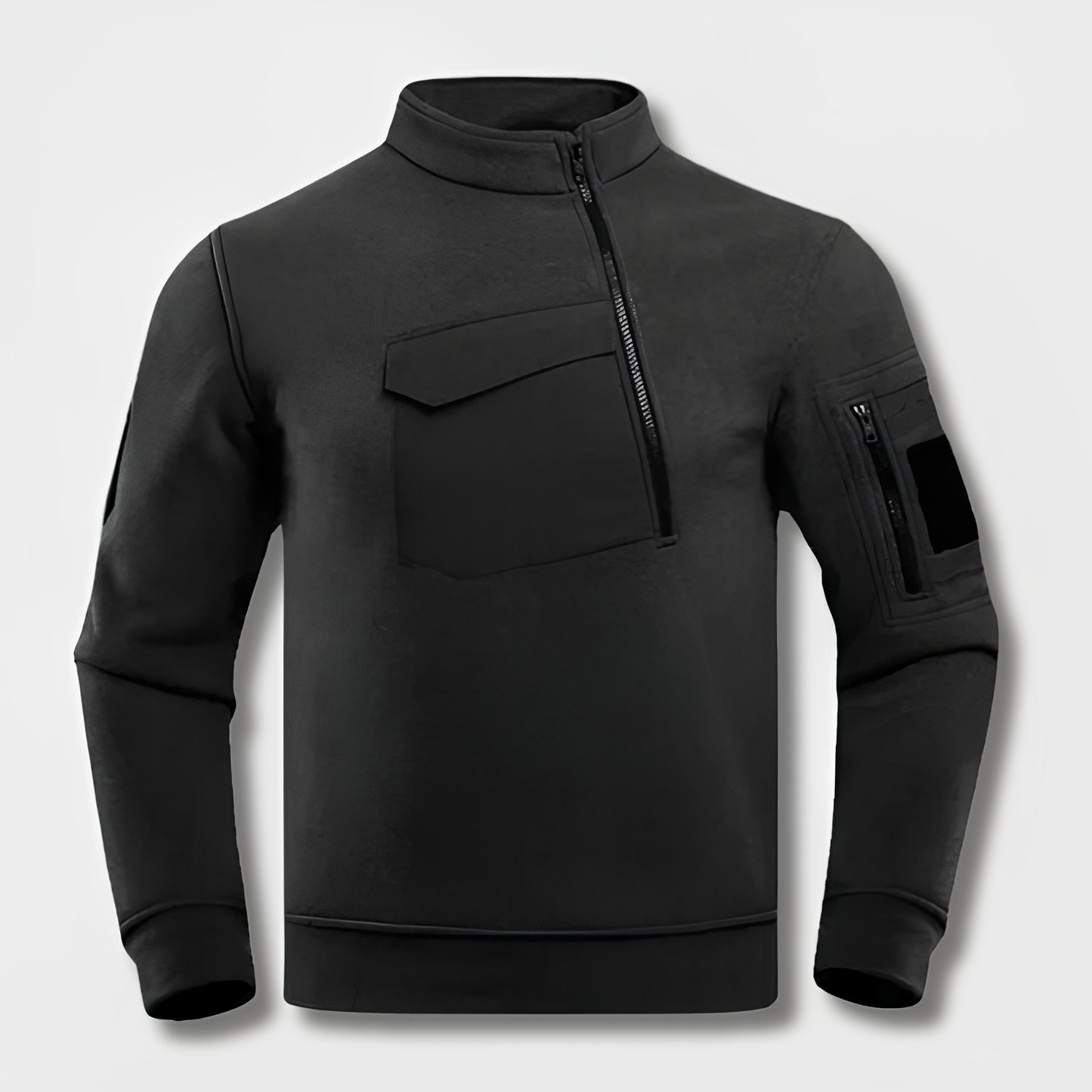 Moderne taktische Fleecejacke für Männer, ideal für Outdoor-Abenteuer und kalte Tage.