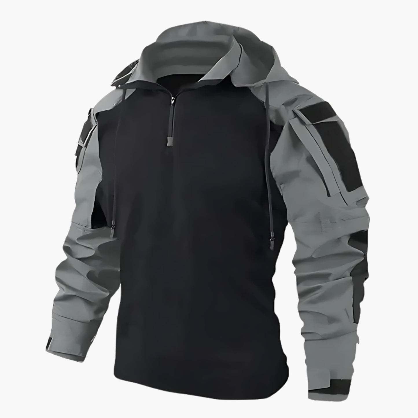 Moderne taktische Outdoor-Jacke für Männer, ideal für Abenteuer und urbanen Stil.