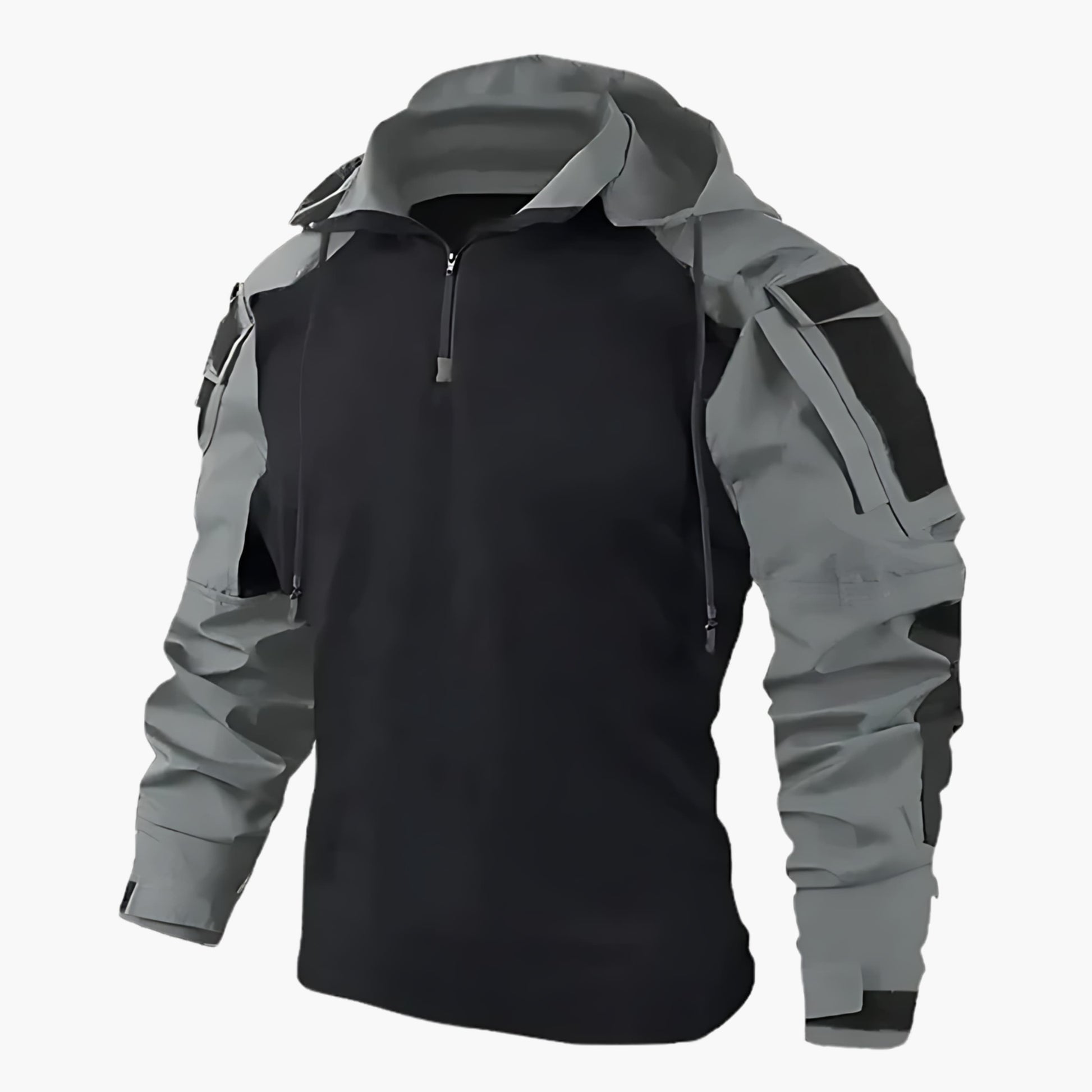 Moderne taktische Outdoor-Jacke für Männer, ideal für Abenteuer und urbanen Stil.