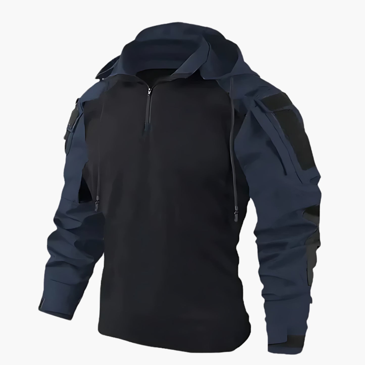Moderne taktische Outdoor-Jacke für Männer, ideal für Abenteuer und urbanen Stil.