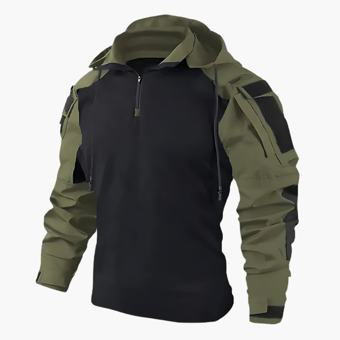 Moderne taktische Outdoor-Jacke für Männer, ideal für Abenteuer und urbanen Stil.