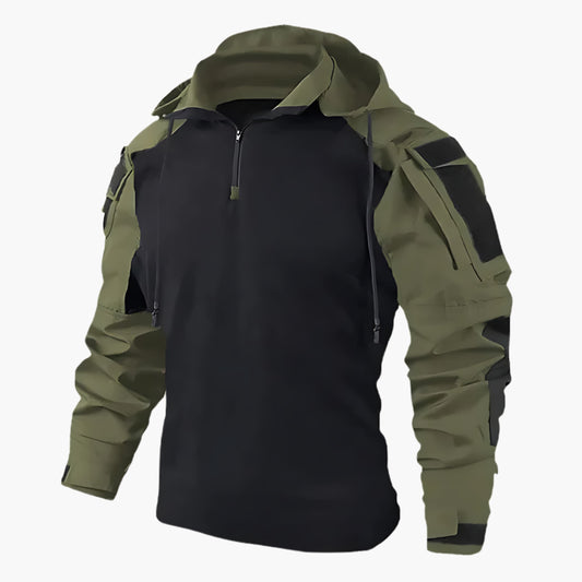 Moderne taktische Outdoor-Jacke für Männer, ideal für Abenteuer und urbanen Stil.