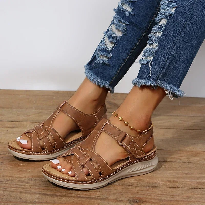 Modische Ledersandalen für Frauen mit hochwertigem Leder und bequemer Passform