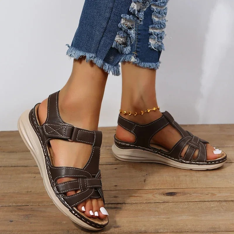 Modische Ledersandalen für Frauen mit hochwertigem Leder und bequemer Passform