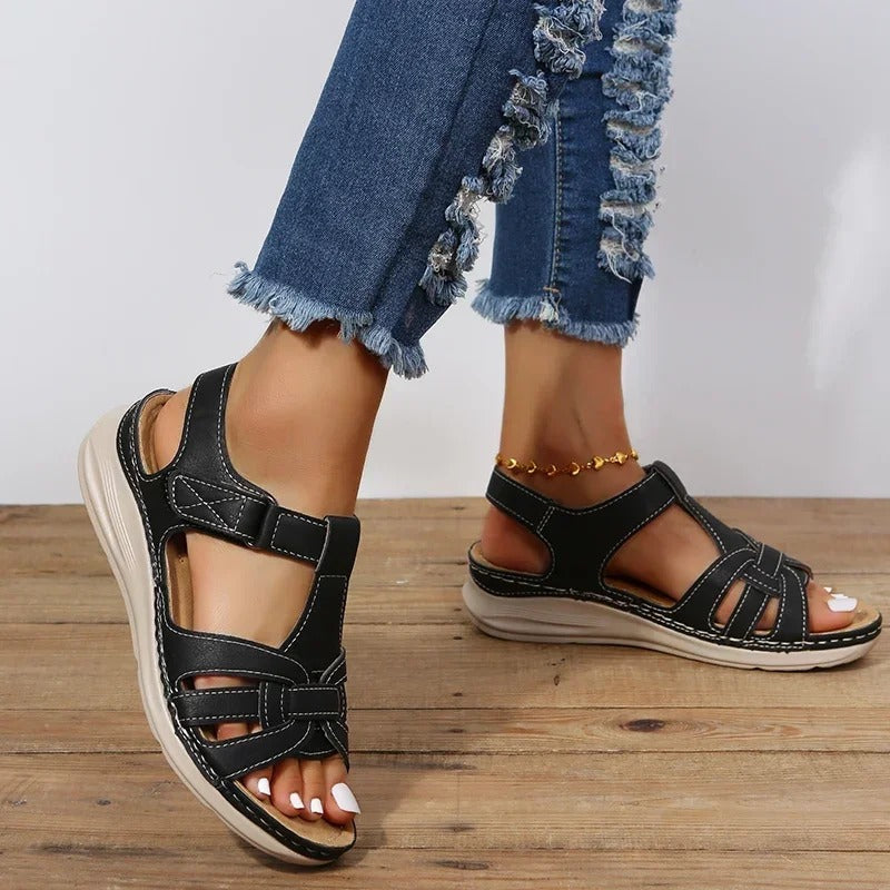 Modische Ledersandalen für Frauen mit hochwertigem Leder und bequemer Passform