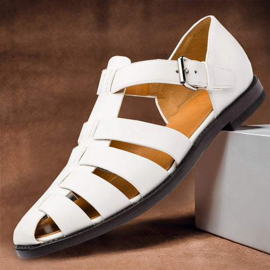 Modische Ledersandalen für Herren – stilvoll, atmungsaktiv und mit rutschfester Sohle für den Sommer.