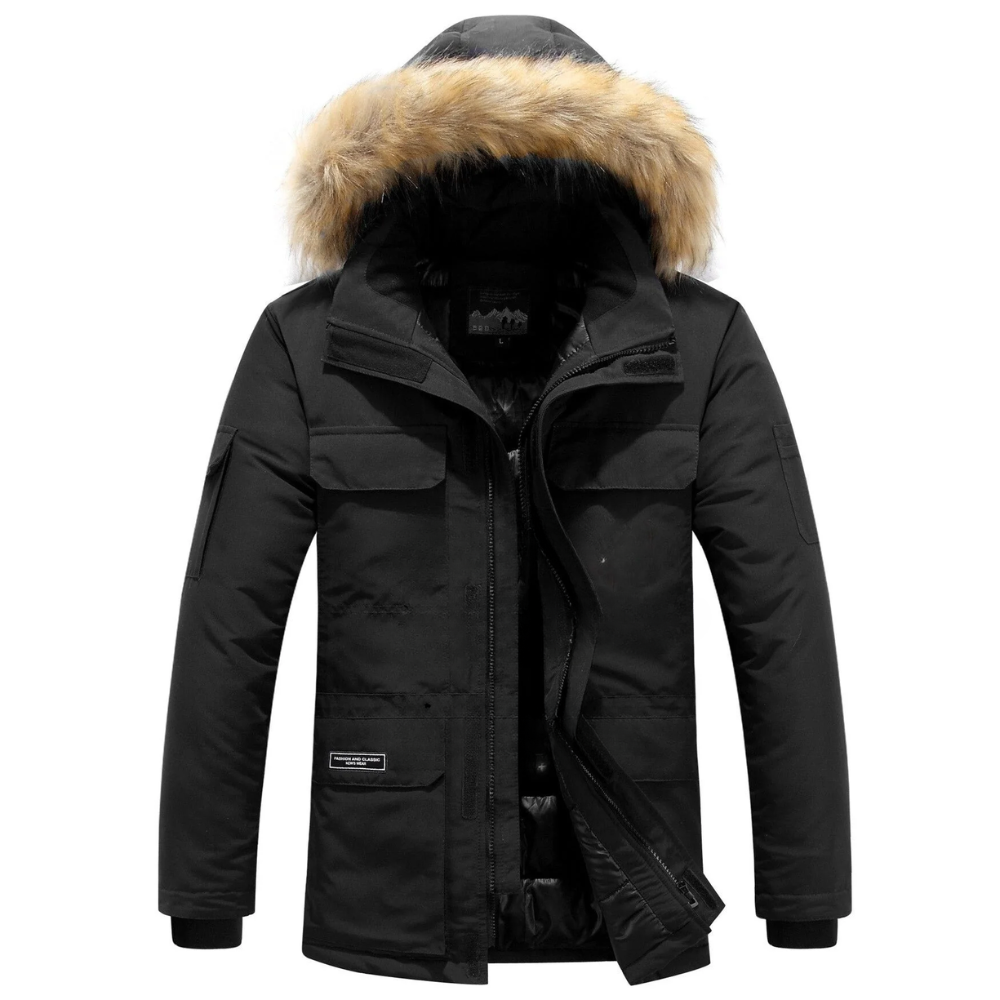 Stilvolle Premium-Winterjacke mit moderner Passform und wetterfestem Design.