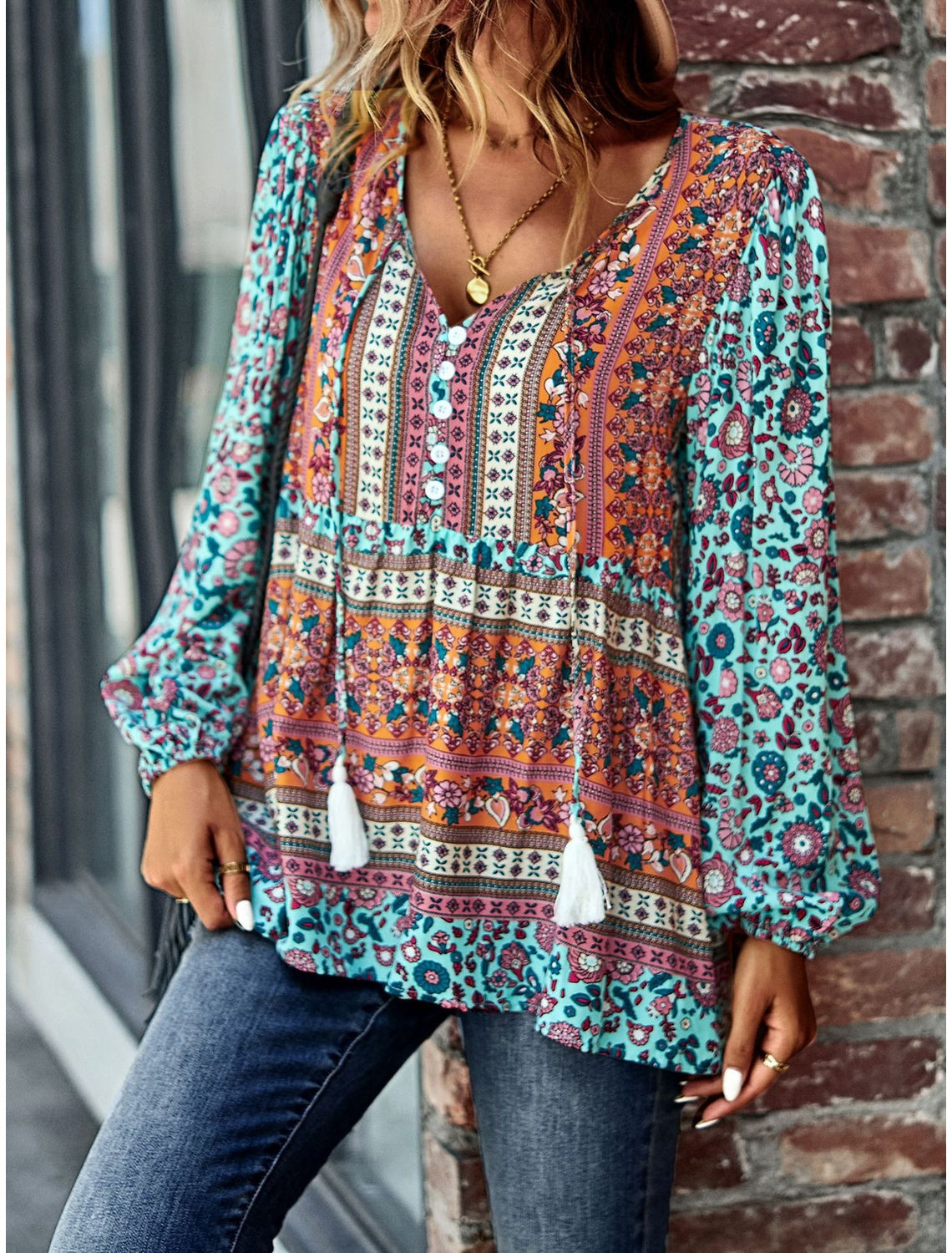 Schicke Boho-Sommerbluse für Frauen – leicht, stilvoll & perfekt für warme Tage