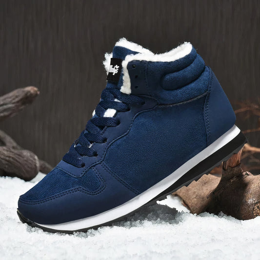 Warme Winterschuhe für Männer und Frauen mit flauschigem Futter und rutschfester Sohle, perfekt für Herbst- und Wintertage.