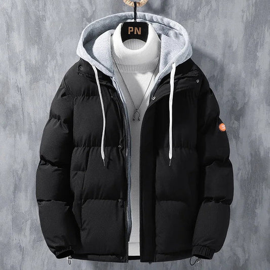 Herren-Windjacke mit Kapuze, wind- und wasserdicht, für Outdoor-Aktivitäten.