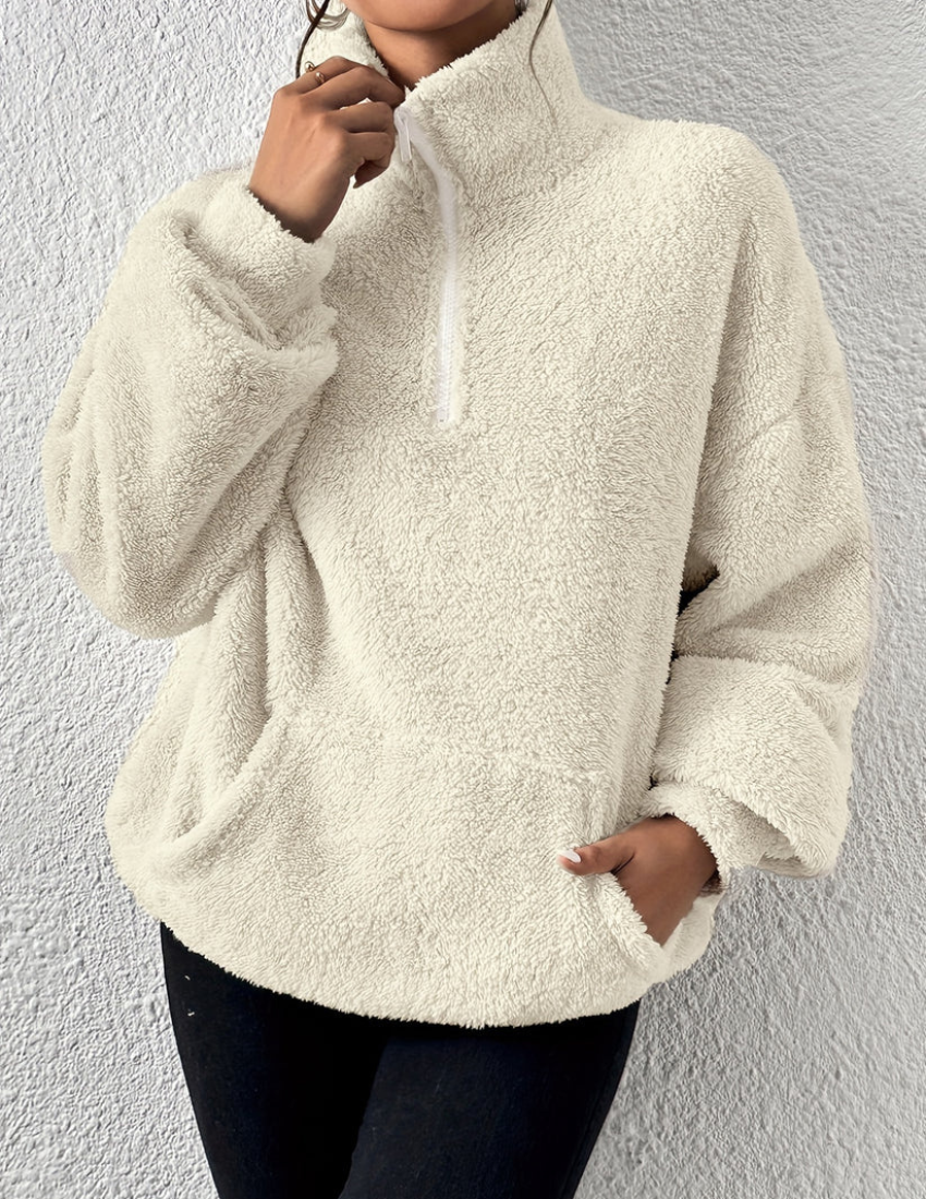 Flauschiger Fleece-Pullover - Amara