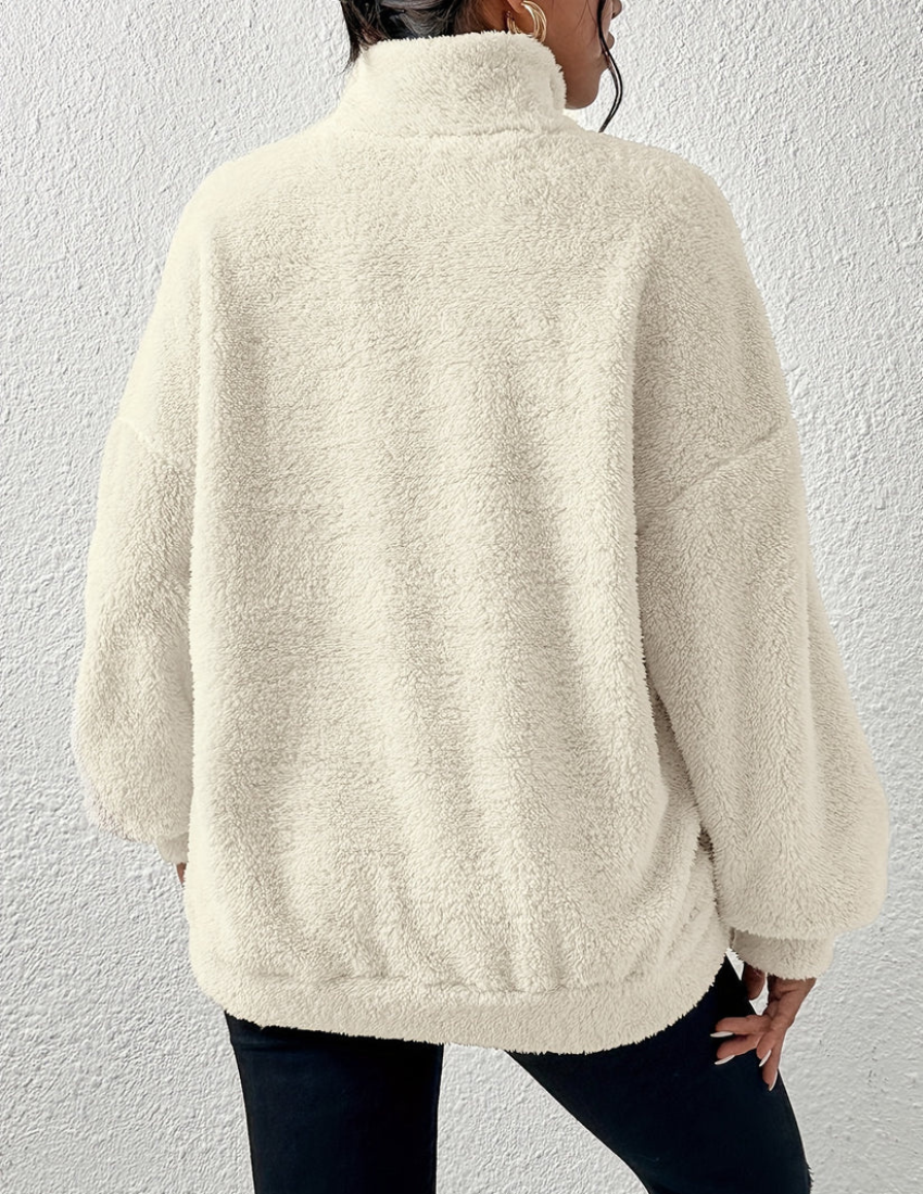 Flauschiger Fleece-Pullover - Amara