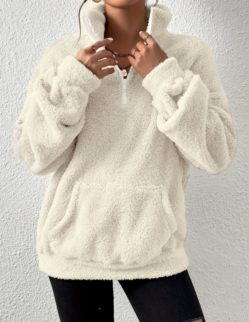 Flauschiger Fleece-Pullover - Amara