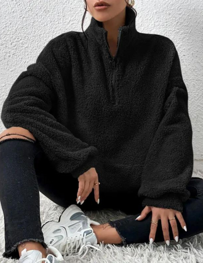 Flauschiger Fleece-Pullover - Amara